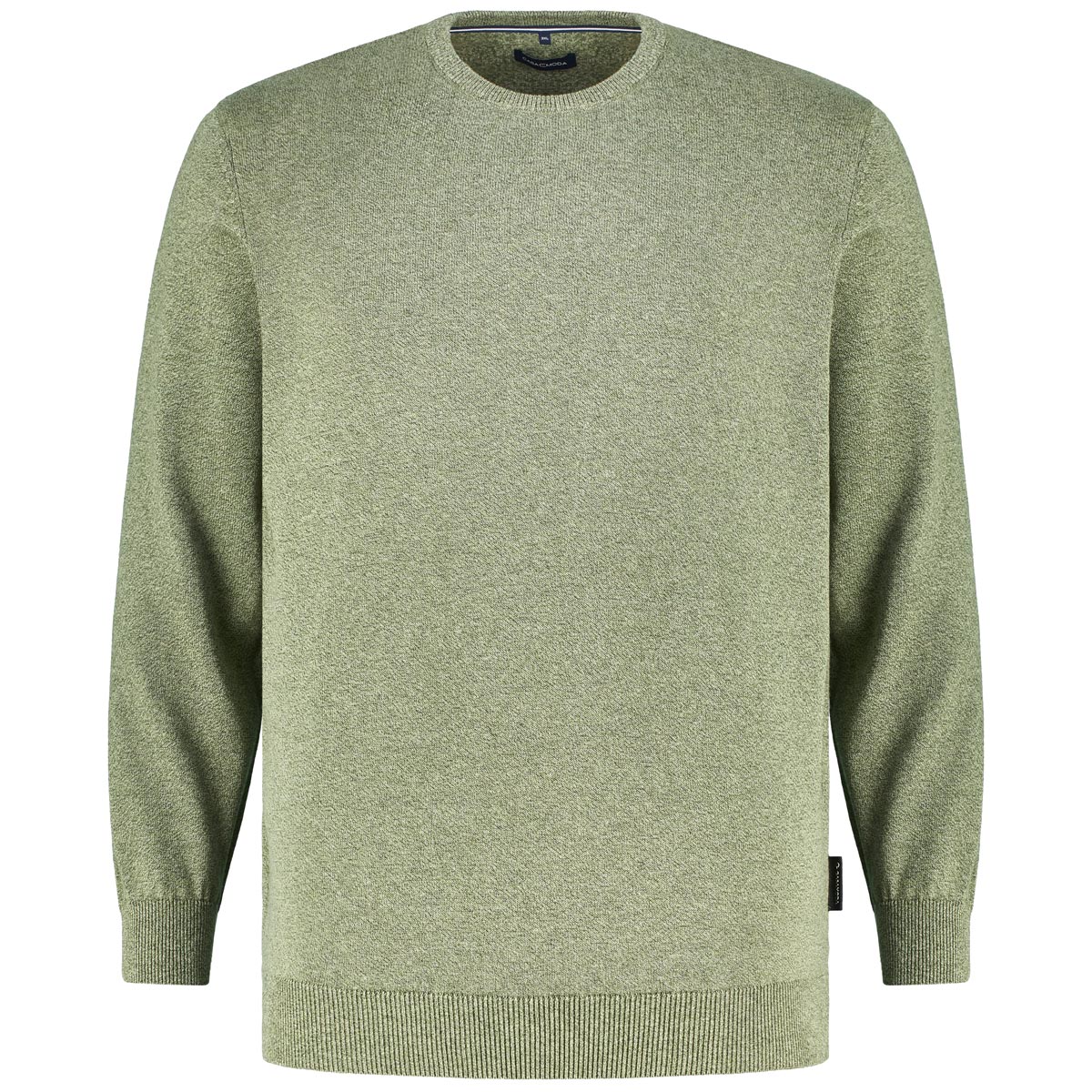 CASA MODA Strickpullover aus Baumwolle Farbe grün Größe: 6XL günstig online kaufen