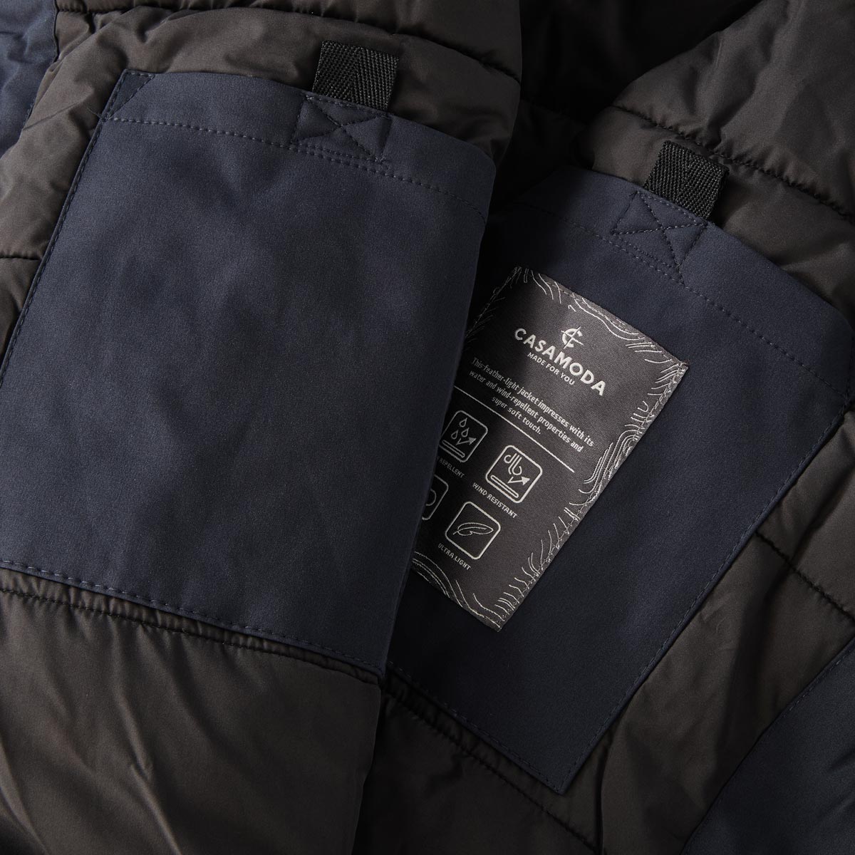 CASA MODA Winterparka mit Stretch marine