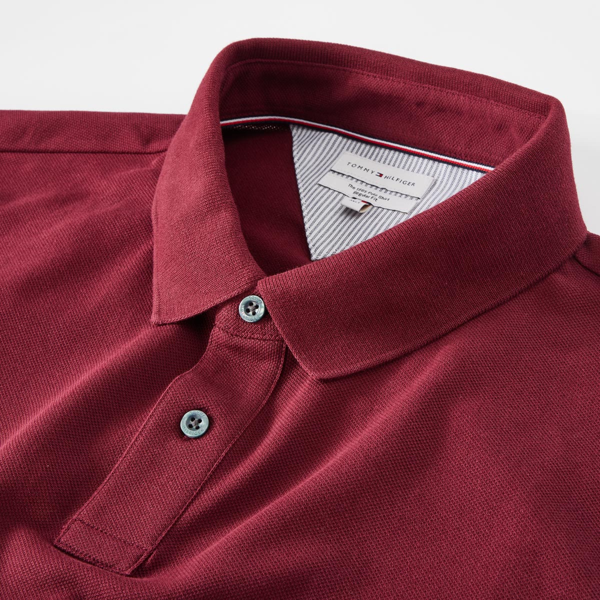Tommy Hilfiger Poloshirt mit Stretch dunkelrot