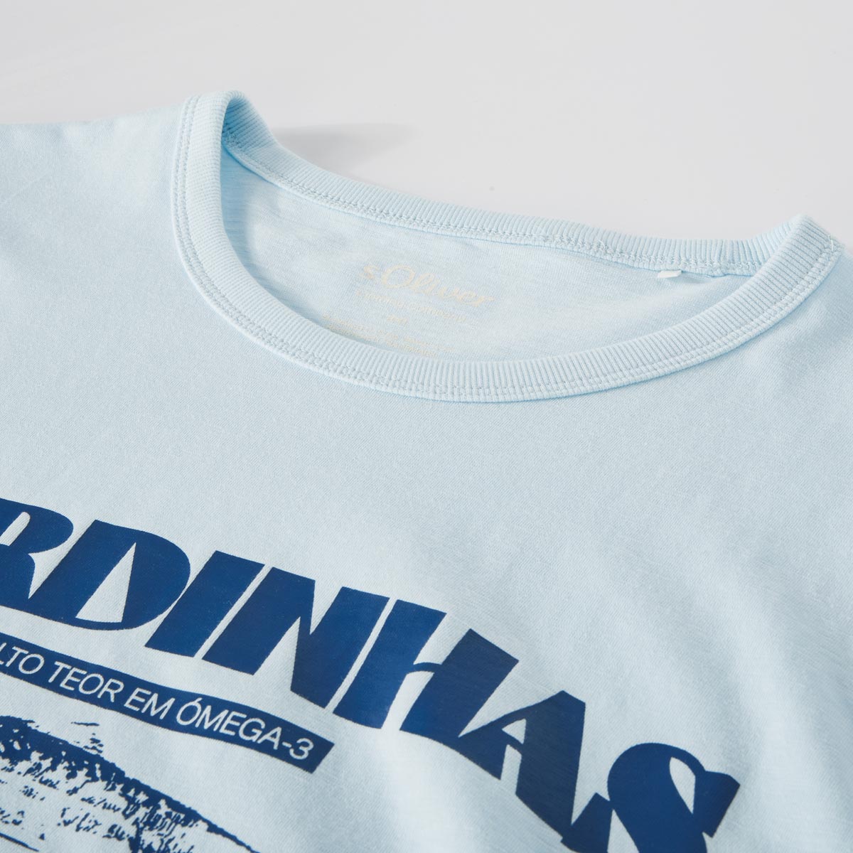 s.Oliver T-Shirt mit Print hellblau