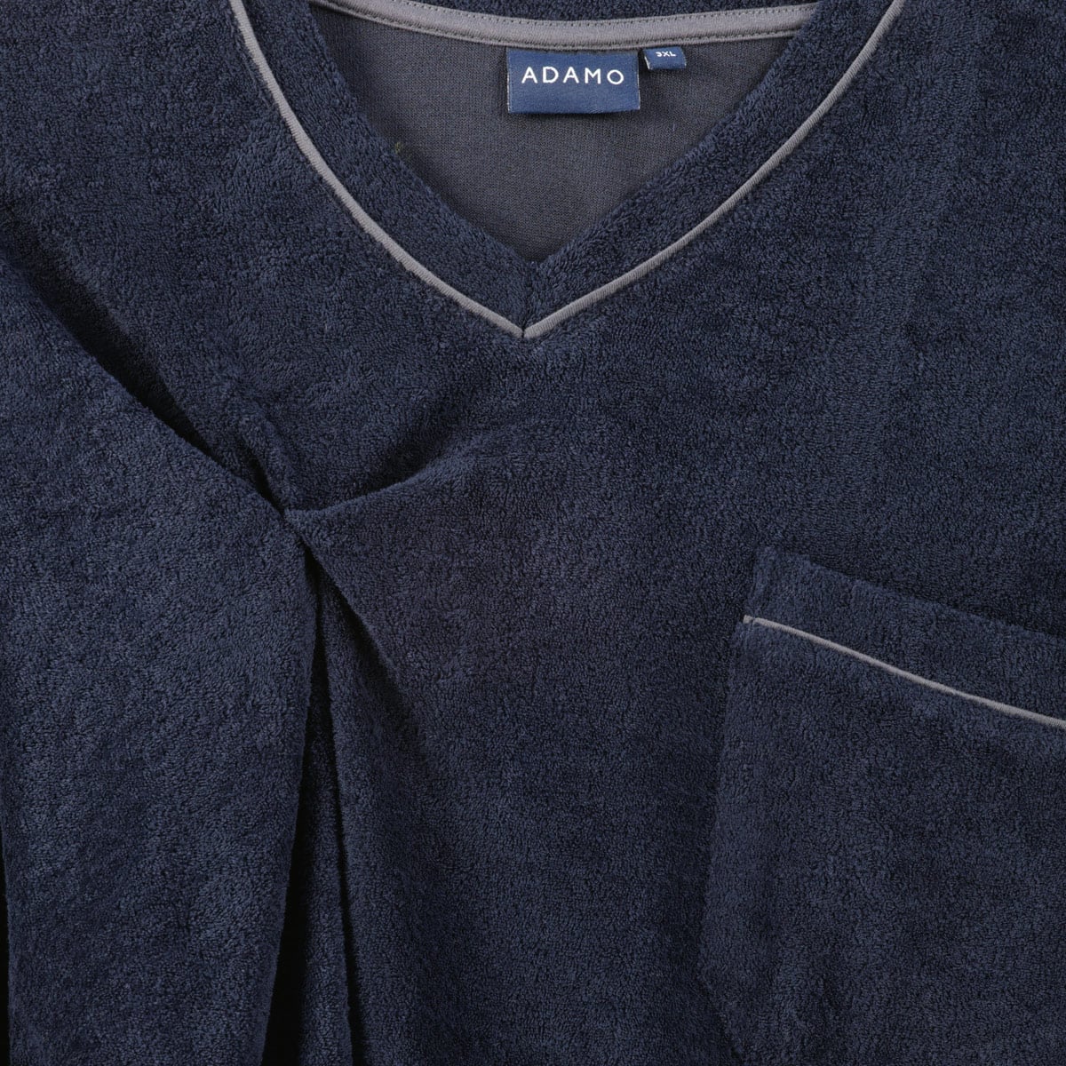 ADAMO Schlafanzug aus Frottee dunkelblau ADAMO Schlafanzug aus Frottee dunkelblau