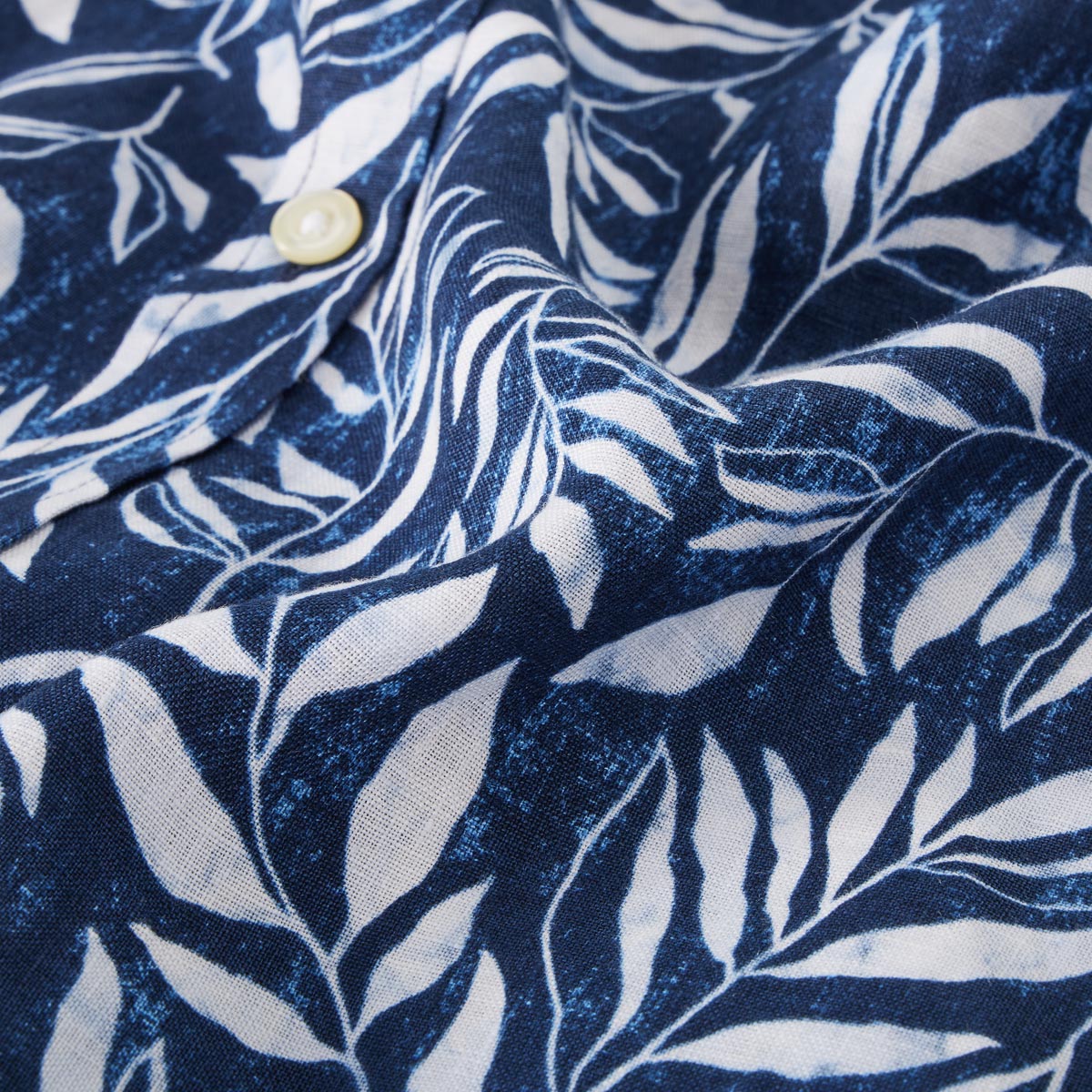 Pfundskerl Freizeithemd aus Leinen blau/weiß