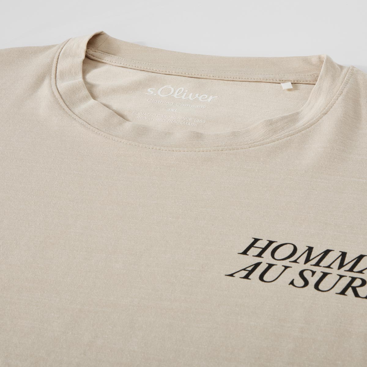 s.Oliver T-Shirt mit Stretch braun