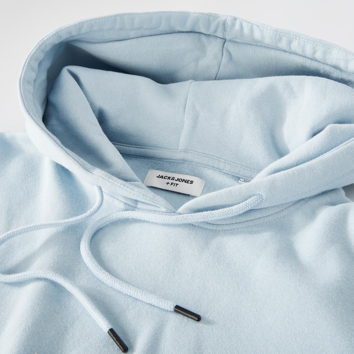 Jack&Jones Hoodie aus Baumwolle hellblau