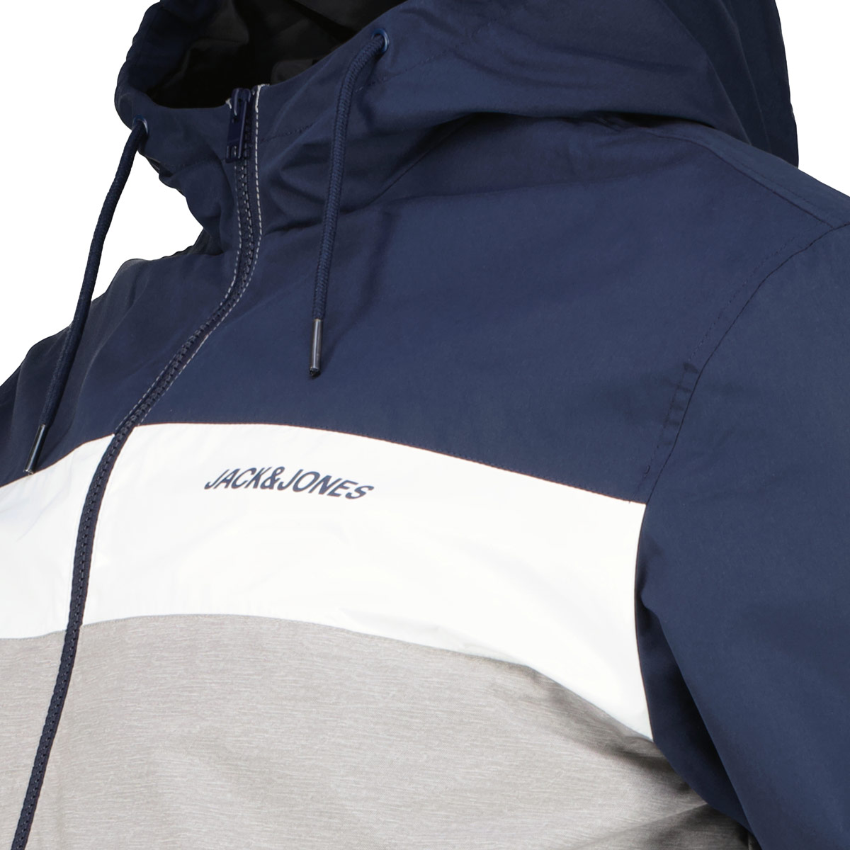 Jack&Jones Freizeitjacke, wasserabweisend blau