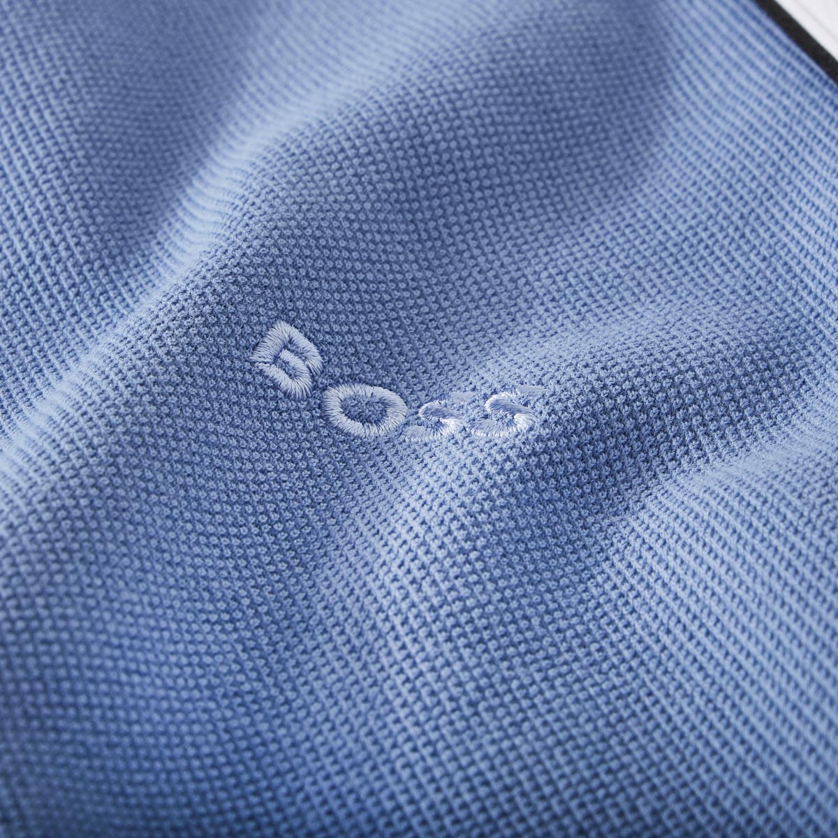 BOSS Sweatjacke in Two-Tone Optik, elastsich graublau