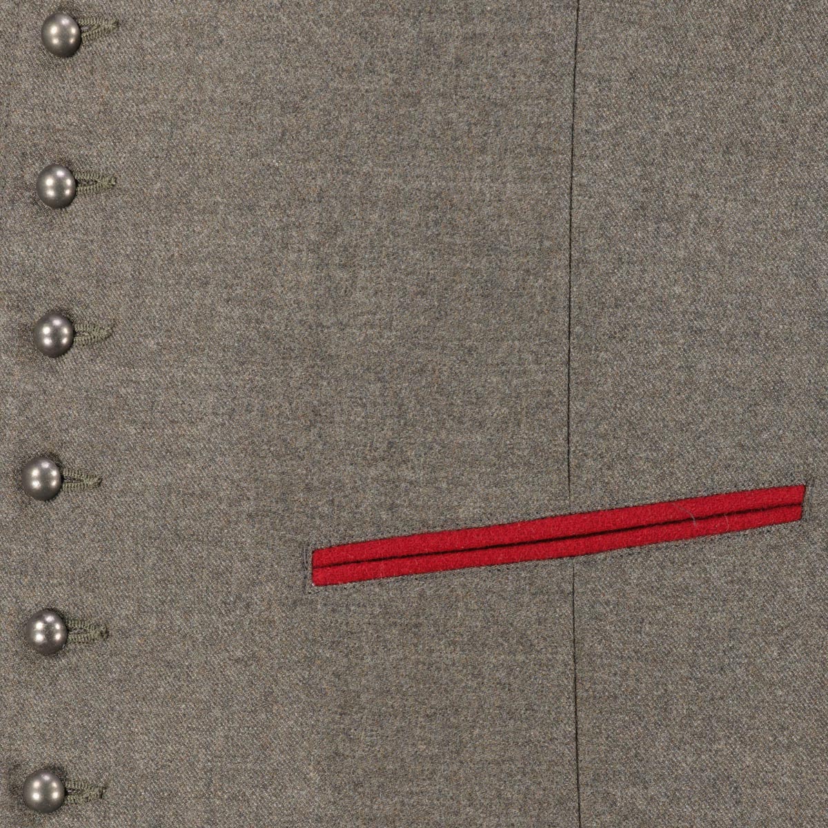 Maddox Trachtenweste mit Einstecktuch mittelgrau