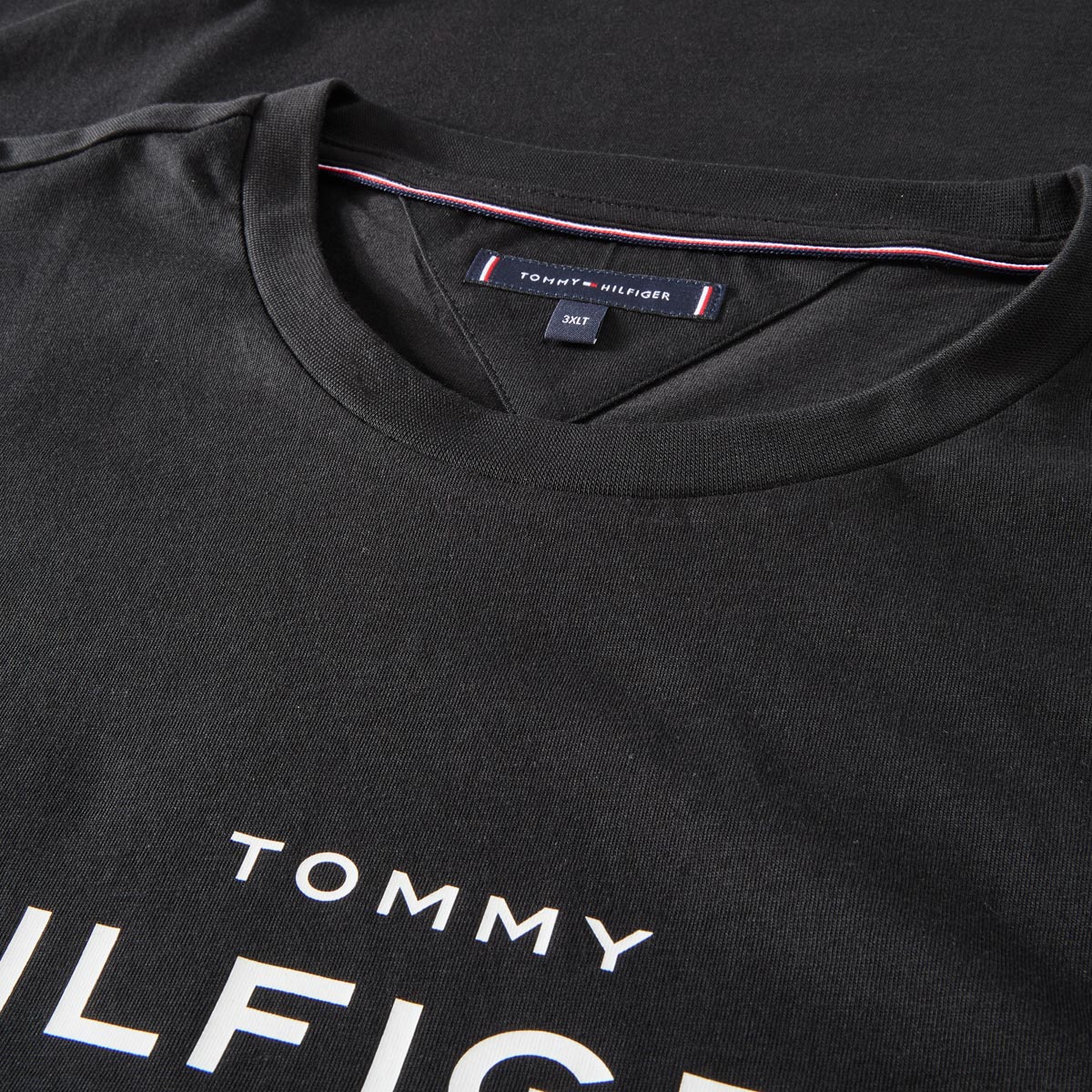 Tommy Hilfiger T-Shirt mit Label-Print schwarz