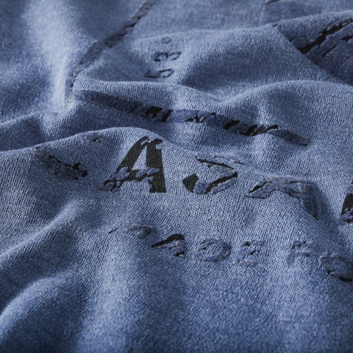 CASA MODA T-Shirt mit Label-Print mittelblau