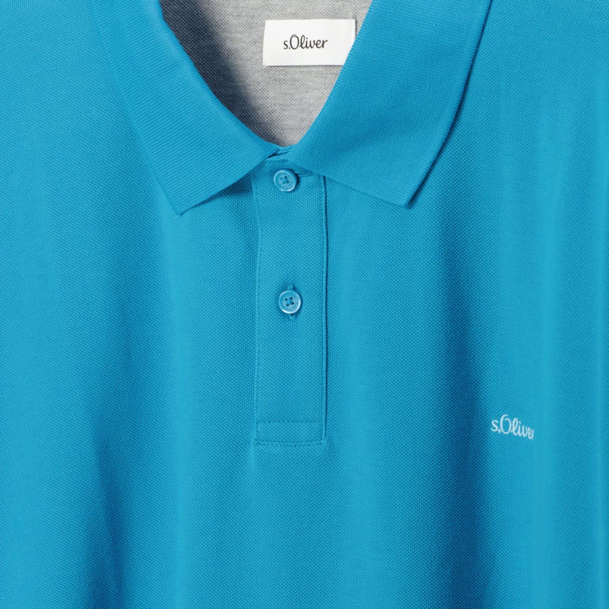 s.Oliver Poloshirt aus Baumwolle türkis