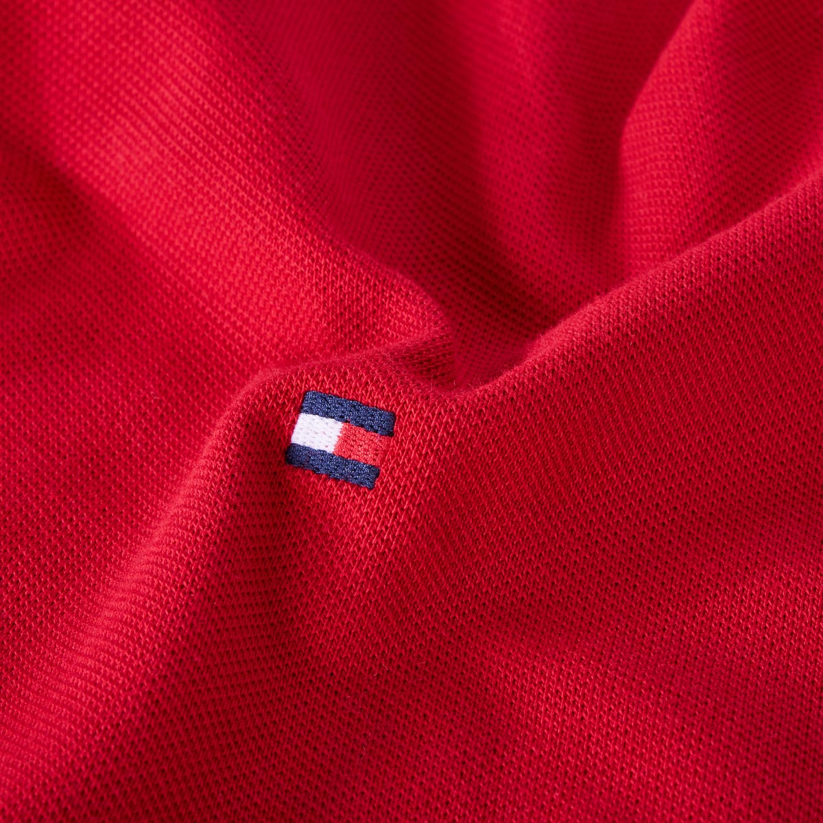 Tommy Hilfiger Poloshirt mit Stretch rot