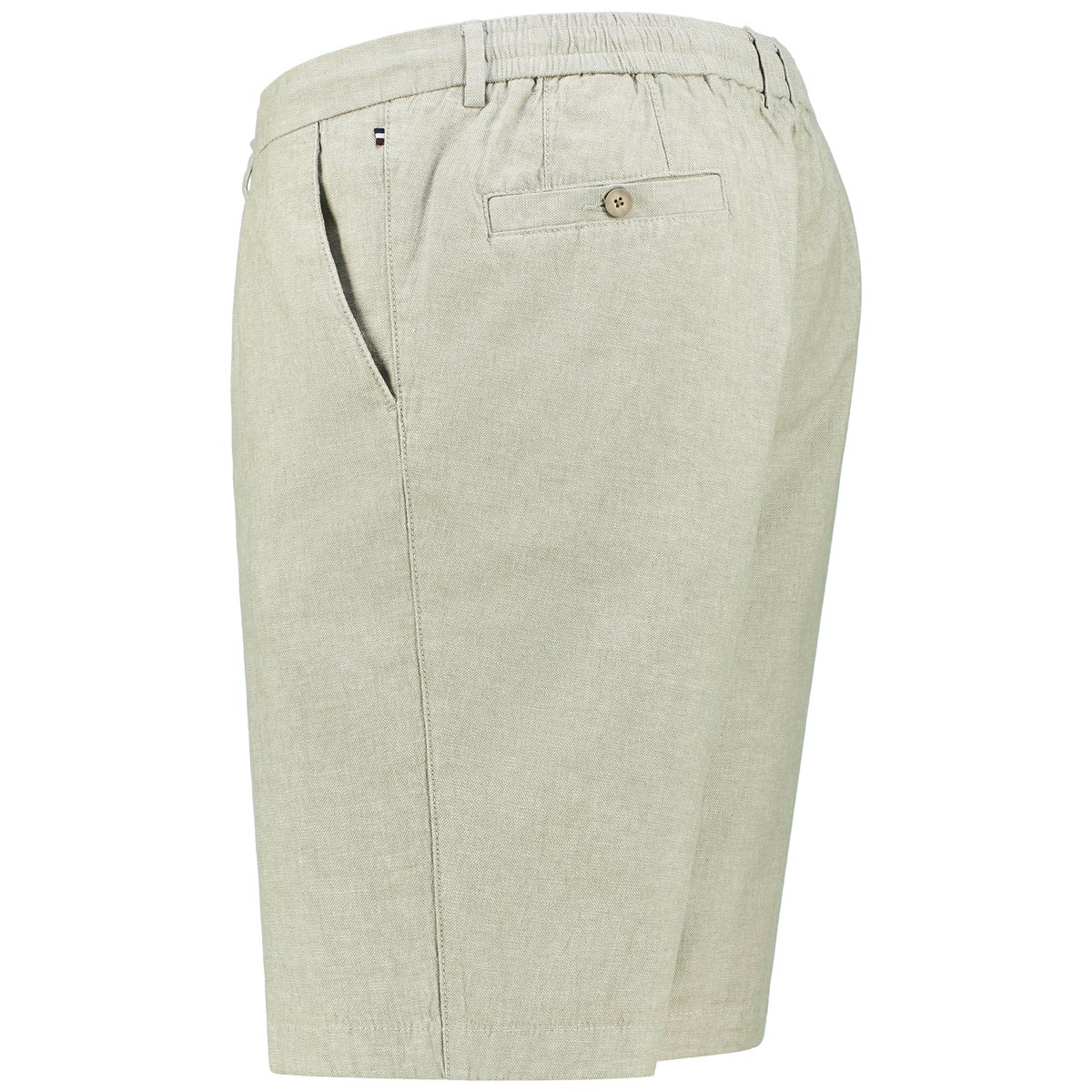 bugatti Stretch-Chino-Shorts mit Leinen hellgrün