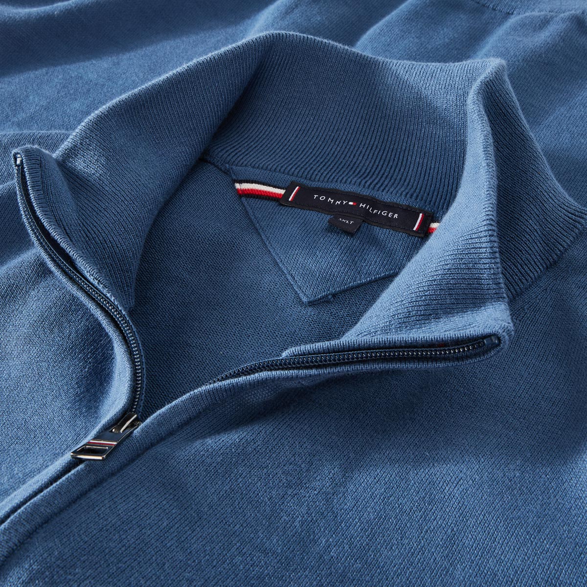 Tommy Hilfiger Strickjacke aus Baumwolle blau