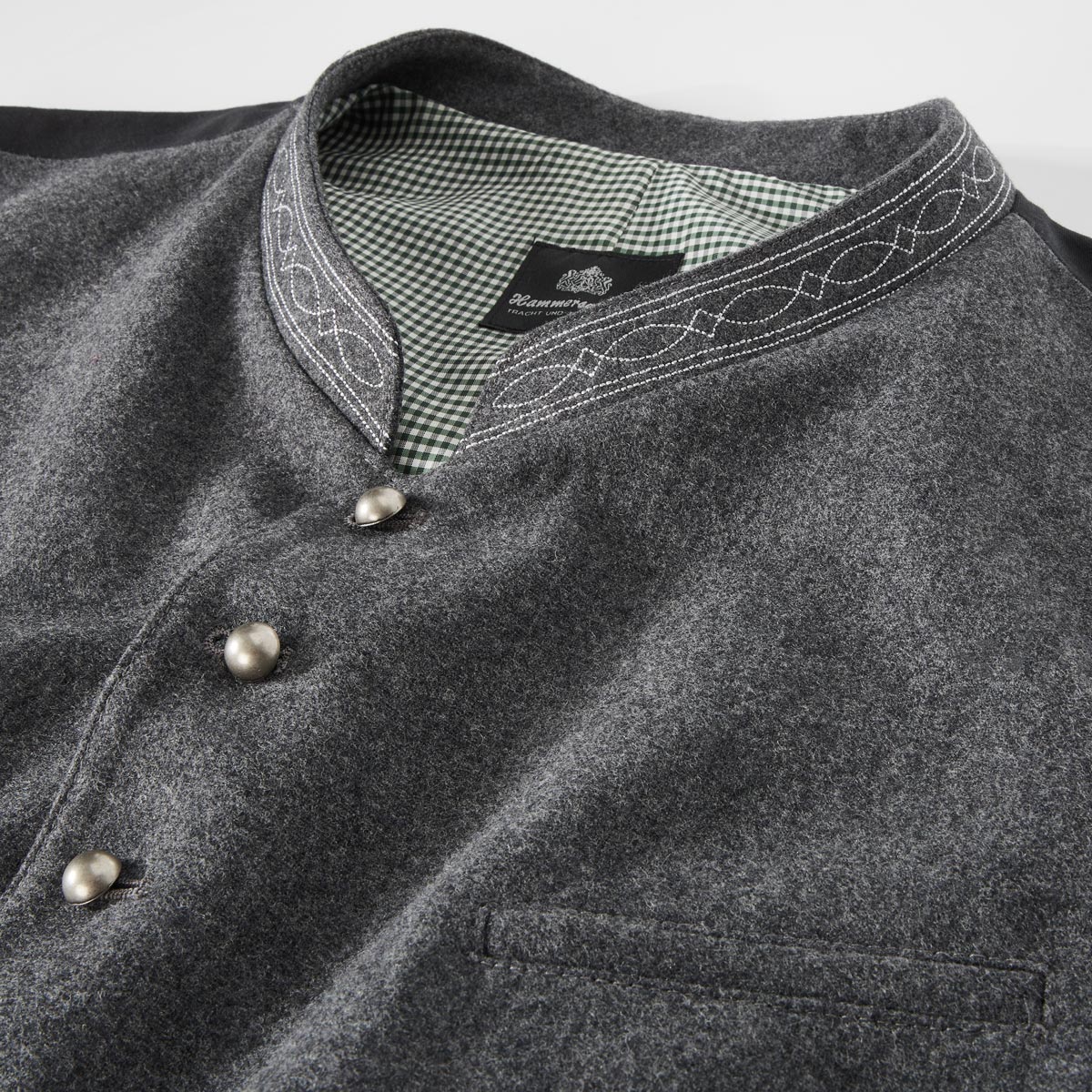 Hammerschmid Trachtenweste aus Wollmischung grau