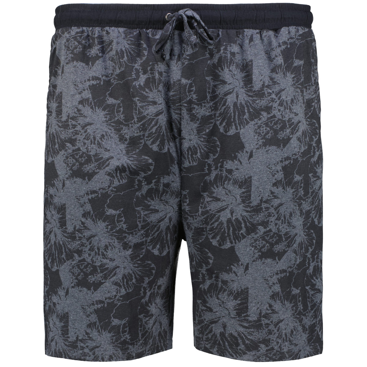 ADAMO Kurze Jogginghose mit Allover-Print anthrazit ADAMO Kurze Jogginghose mit Allover-Print anthrazit