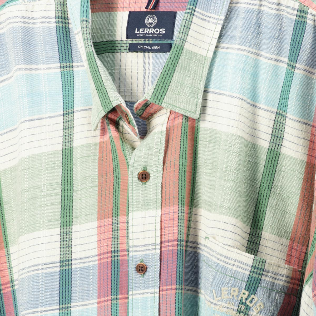 Lerros Freizeithemd aus Baumwolle grün