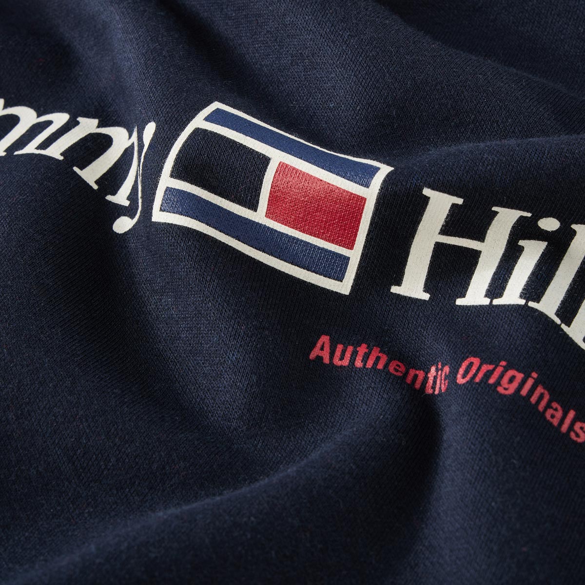 Tommy Hilfiger Hoodie mit Label-Print marine