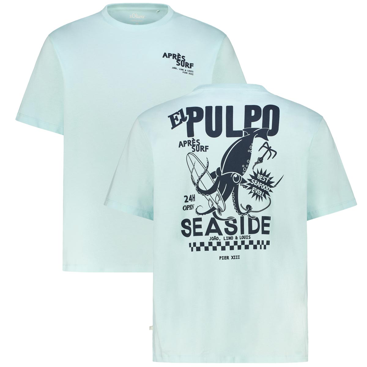 T-Shirt mit Print auf Vorder- und Rückseite