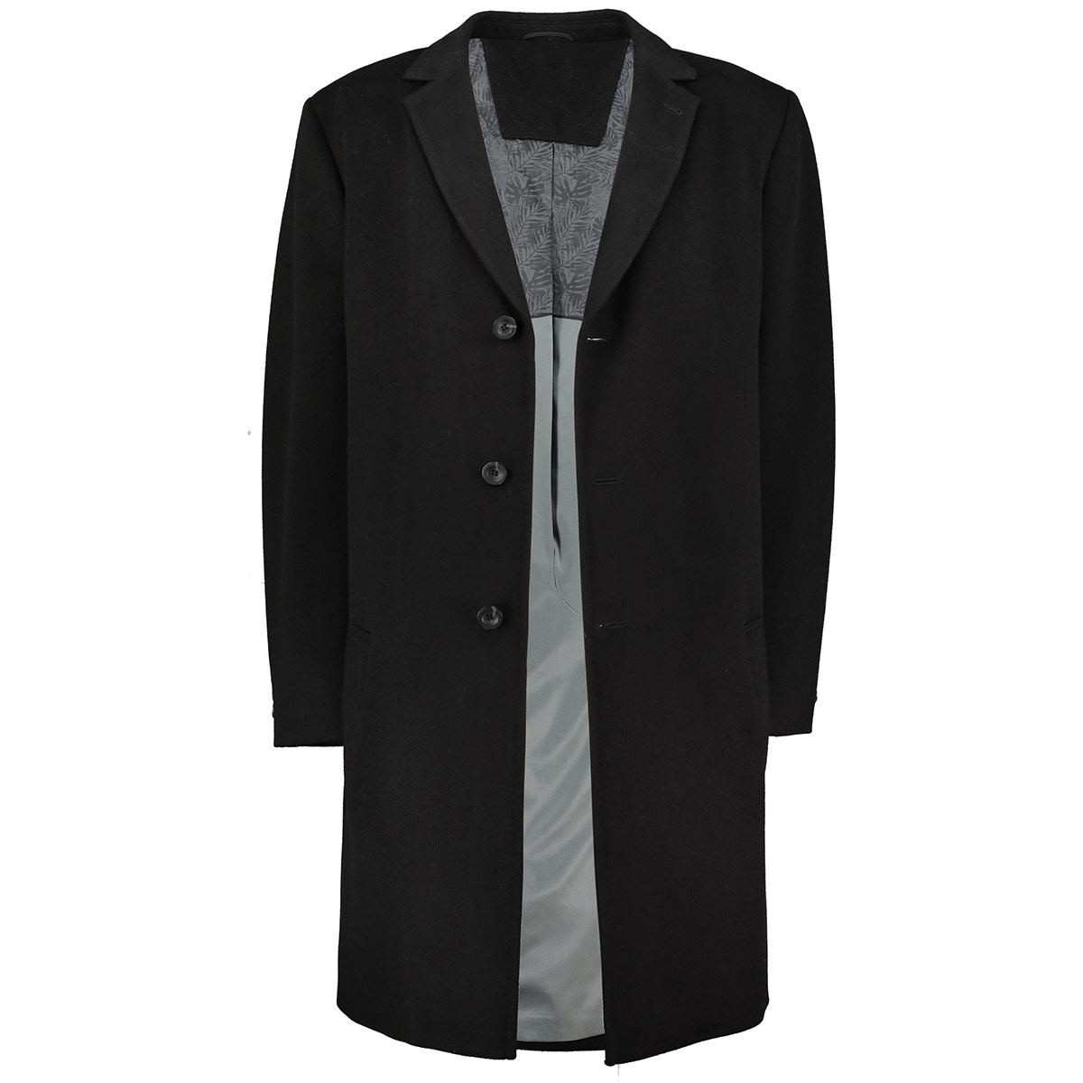 Weis Mantel "Berlin" in minimalistischem Look schwarz