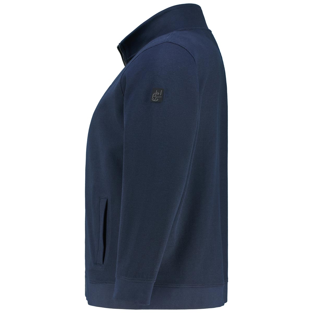 CASA MODA Sweatjacke aus Baumwollmischung marine