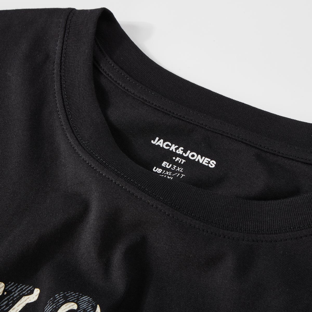 Jack&Jones T-Shirt mit Label-Print schwarz