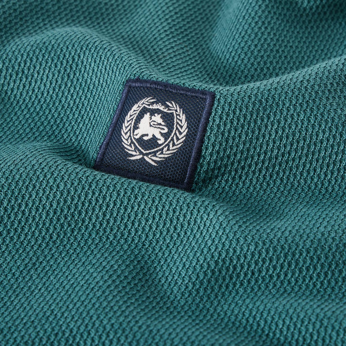 Lerros Poloshirt mit Strukturgewebe dunkelgrün