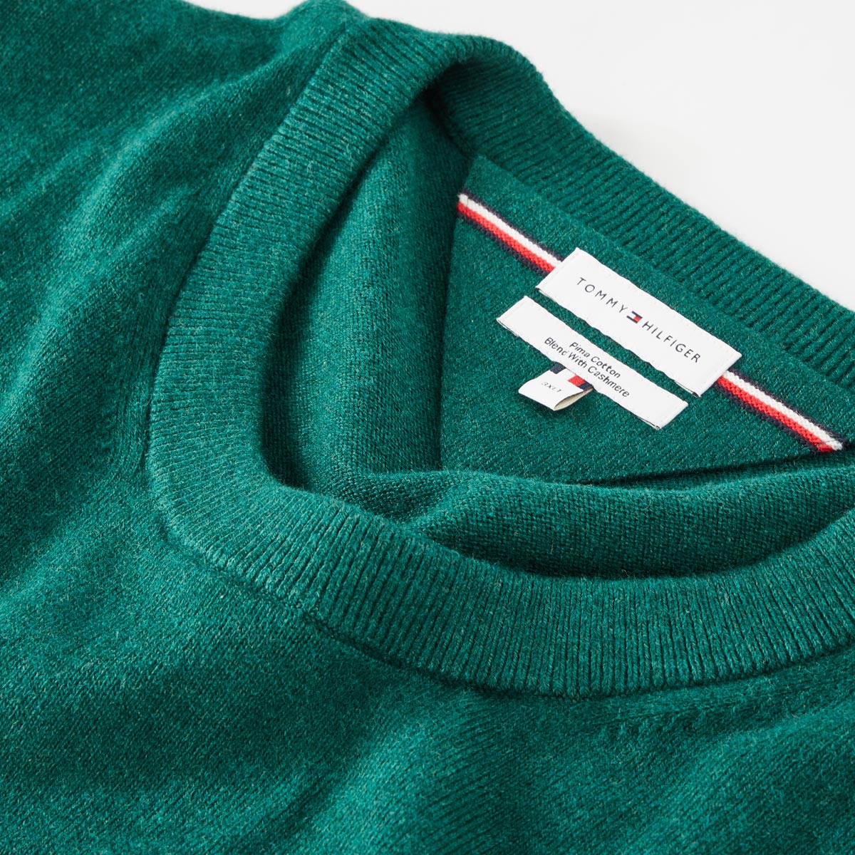 Tommy Hilfiger Feinstrickpullover mit Kaschmir dunkelgrün