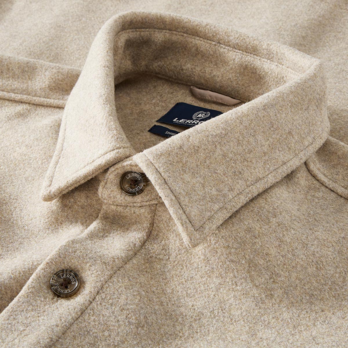 Lerros Overshirt cremeweiß