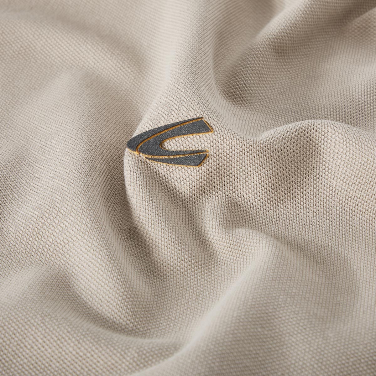 camel active Poloshirt mit Elasthan beige