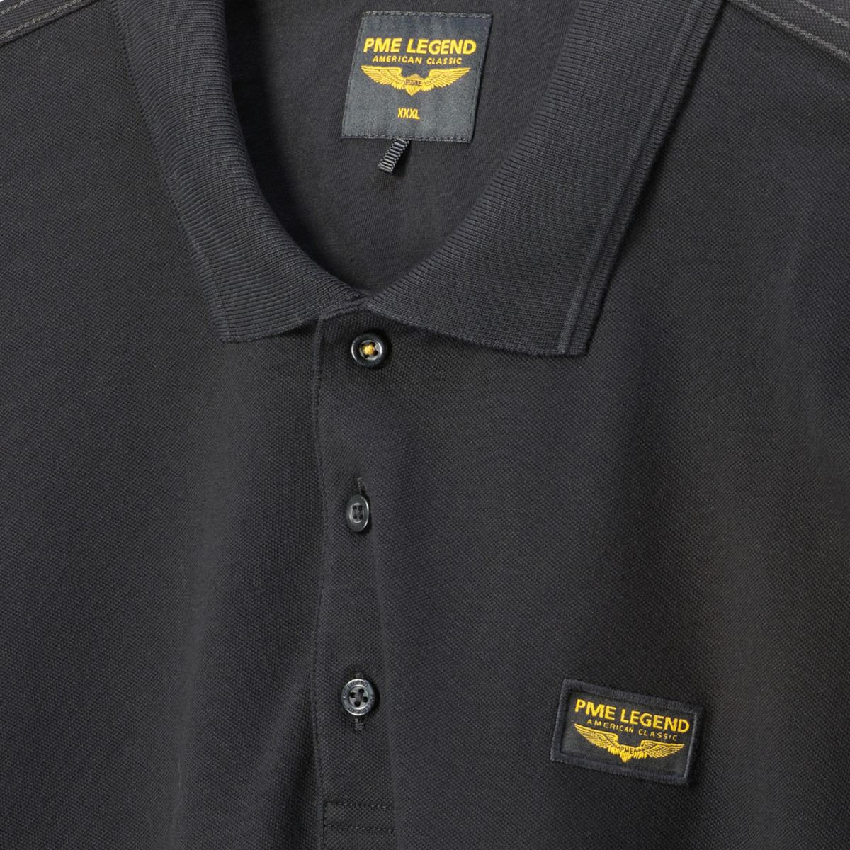 PME LEGEND Poloshirt mit Stretch schwarz