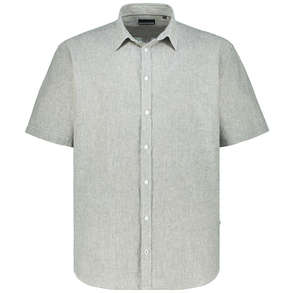 North Freizeithemd mit Leinen Farbe grün Größe: 5XL günstig online kaufen