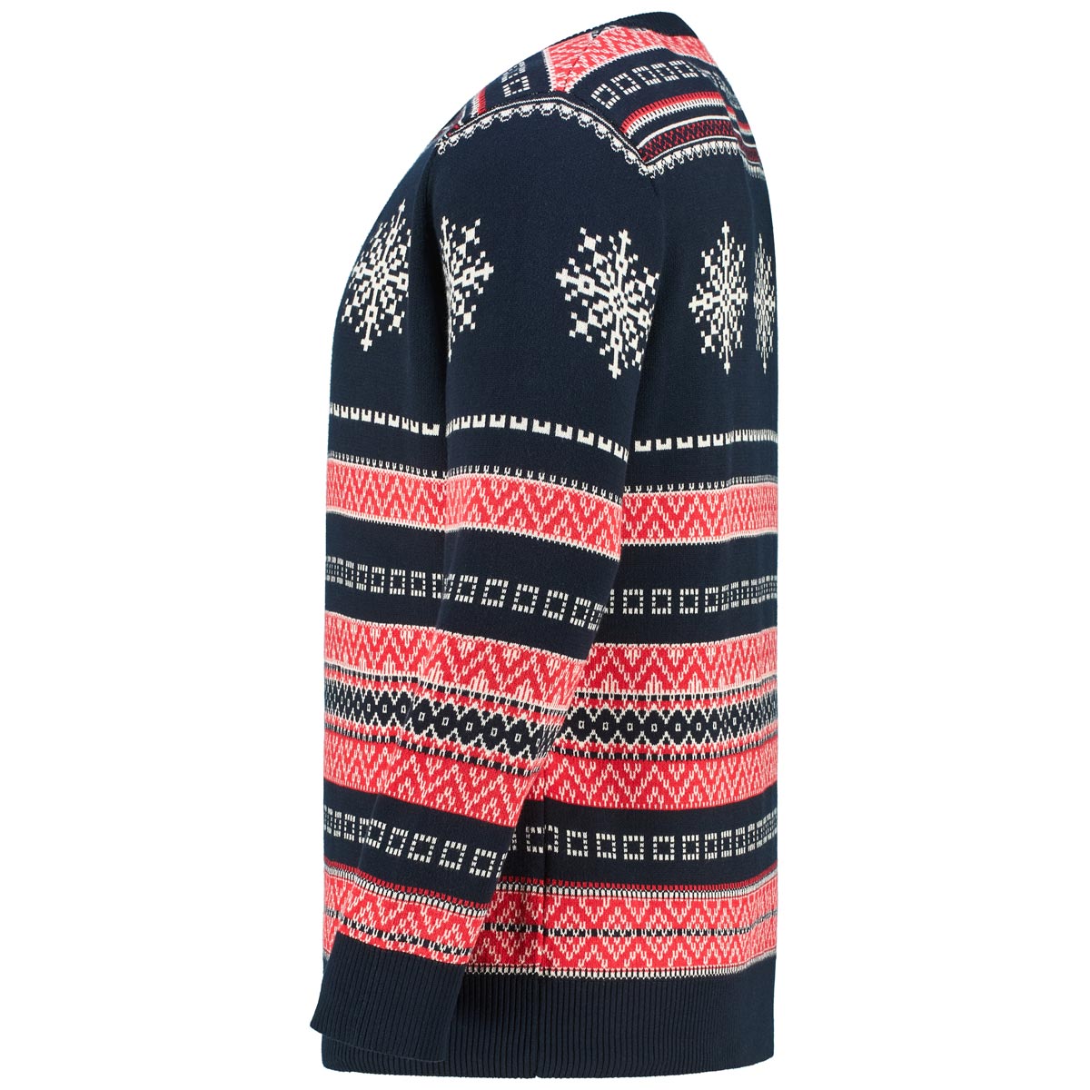 Jack&Jones Pullover mit Norwegermuster marine