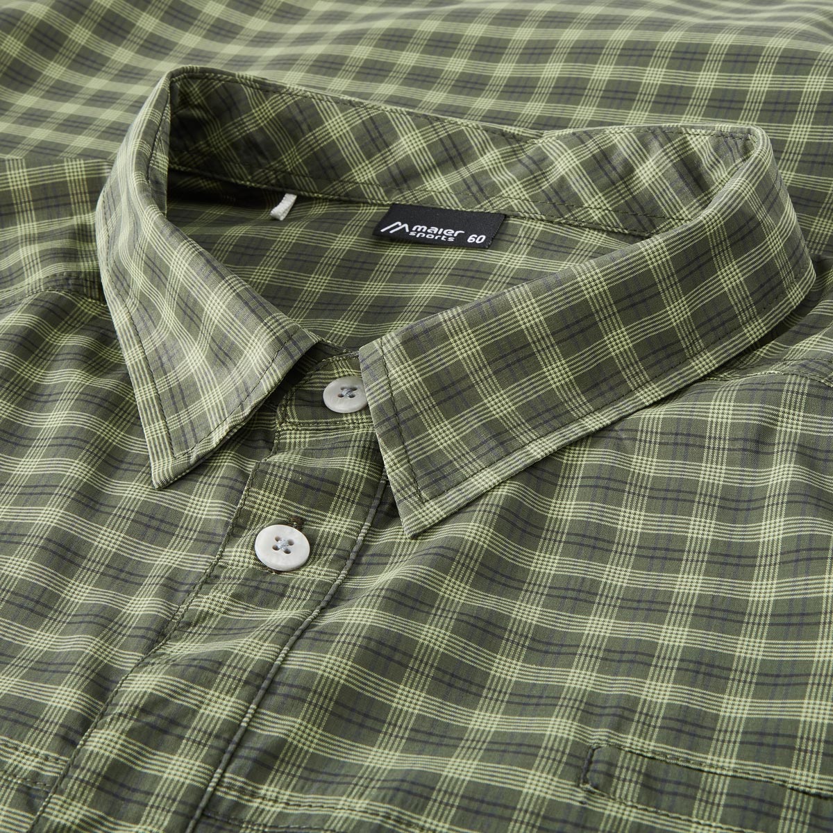 Maier Sports Funktionshemd, schnelltrocknend und feuchtigkeitstransportierend oliv