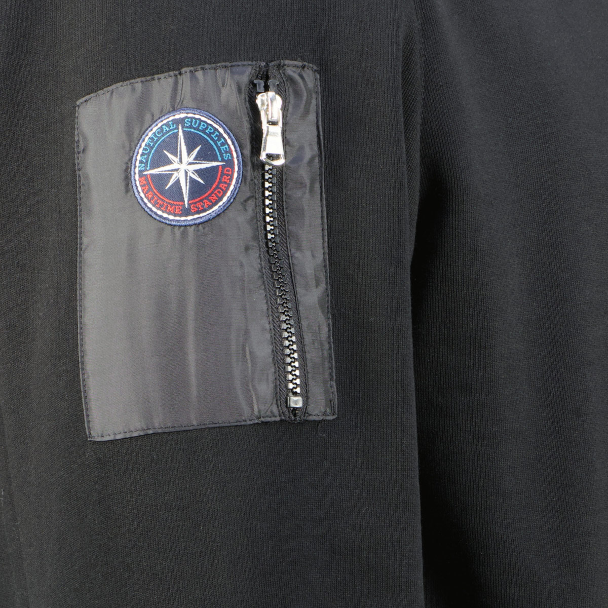 Redfield Sweatjacke aus Baumwollmischung schwarz