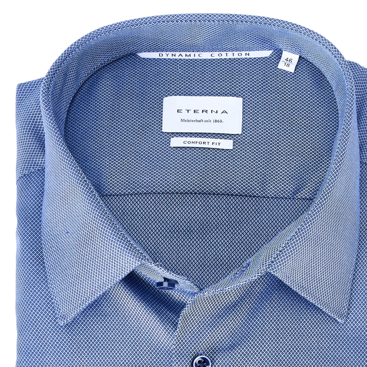 ETERNA Businesshemd aus "Dynamic Cotton™", bügelfrei blau ETERNA Businesshemd aus "Dynamic Cotton™", bügelfrei blau