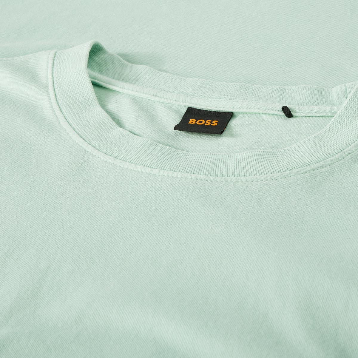 BOSS T-Shirt mit Print auf Vorder- und Rückseite mint