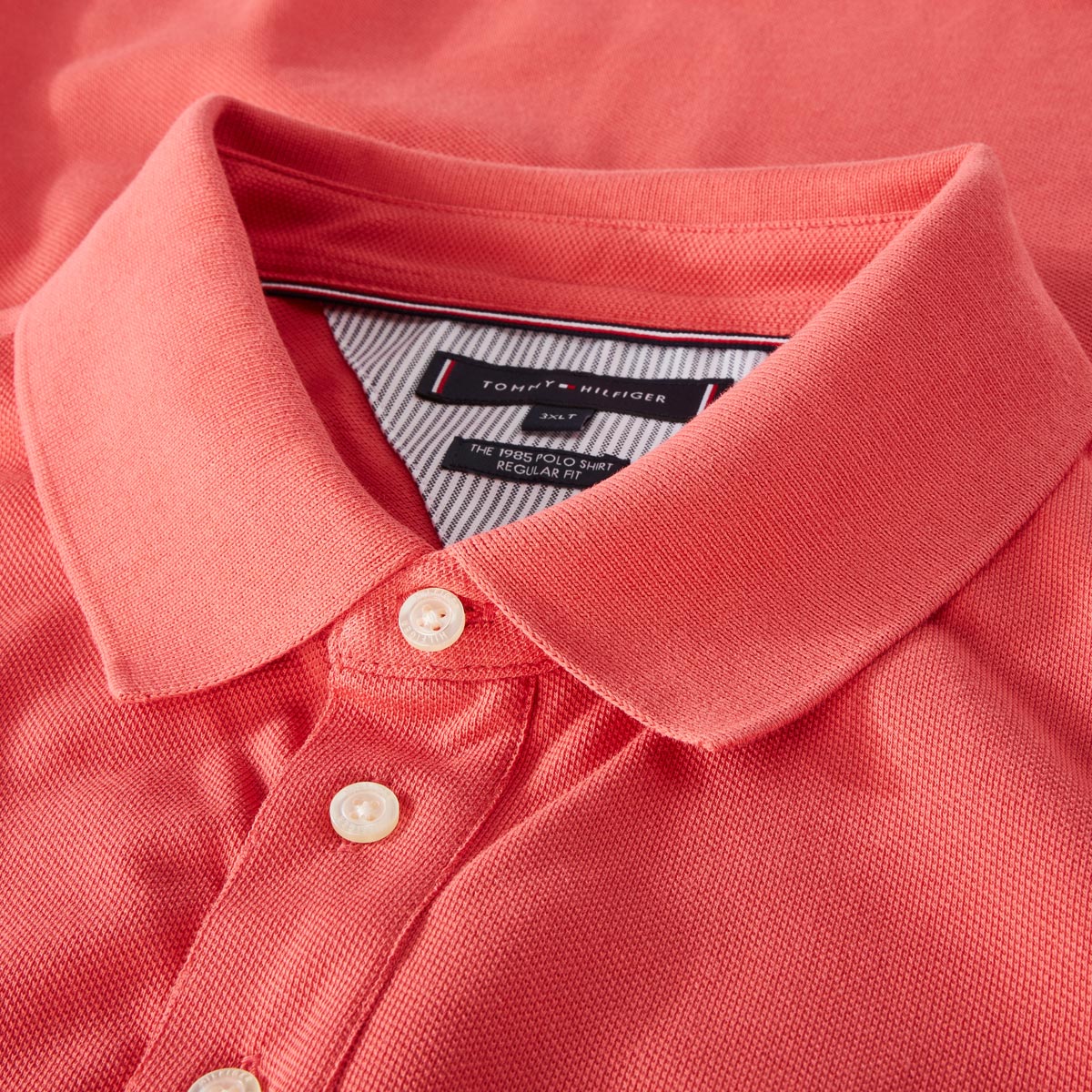 Tommy Hilfiger Poloshirt mit Stretch korallrot