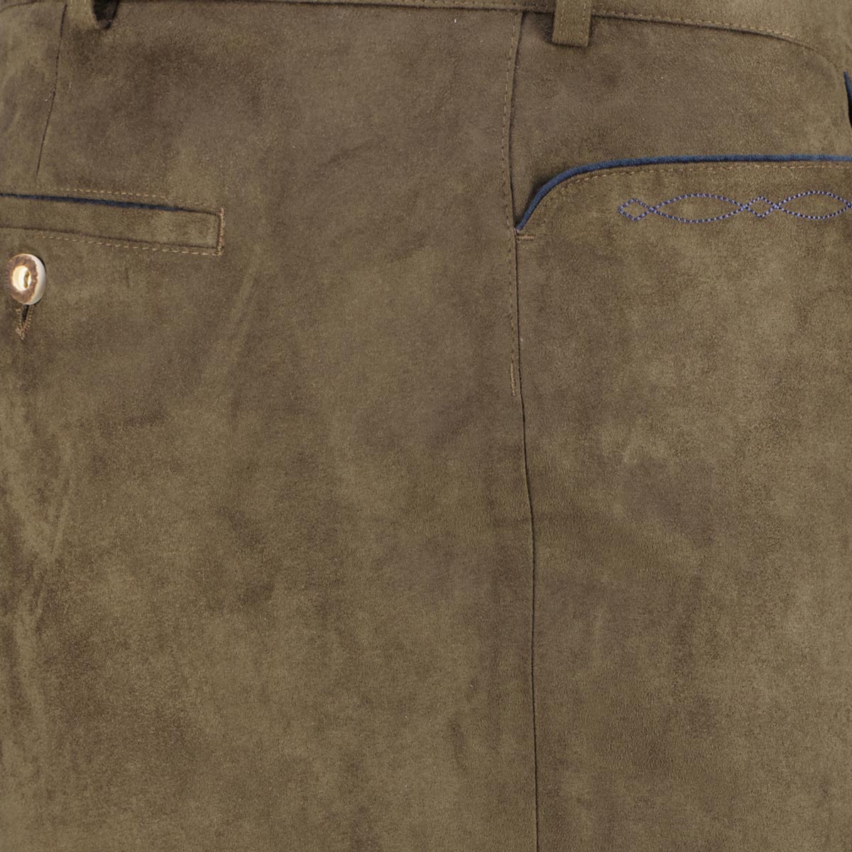 Weis Lederhose in Velours-Optik braun Weis Lederhose in Velours-Optik braun