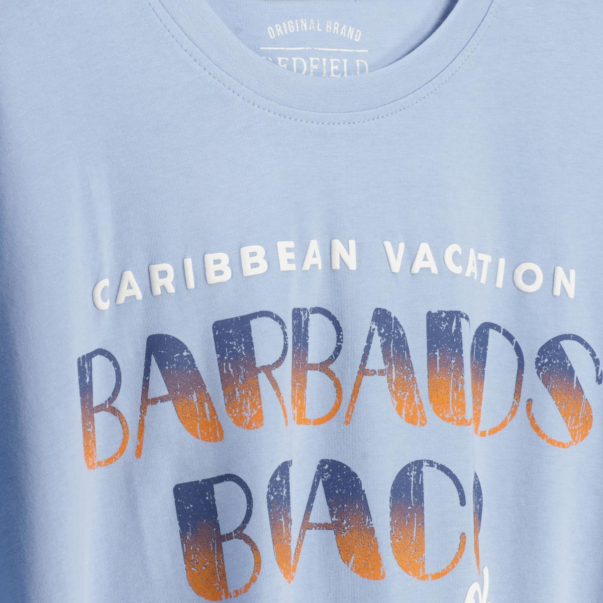 Redfield T-Shirt mit Print hellblau