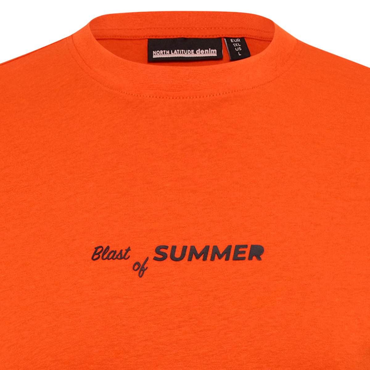 North T-Shirt mit Print orange