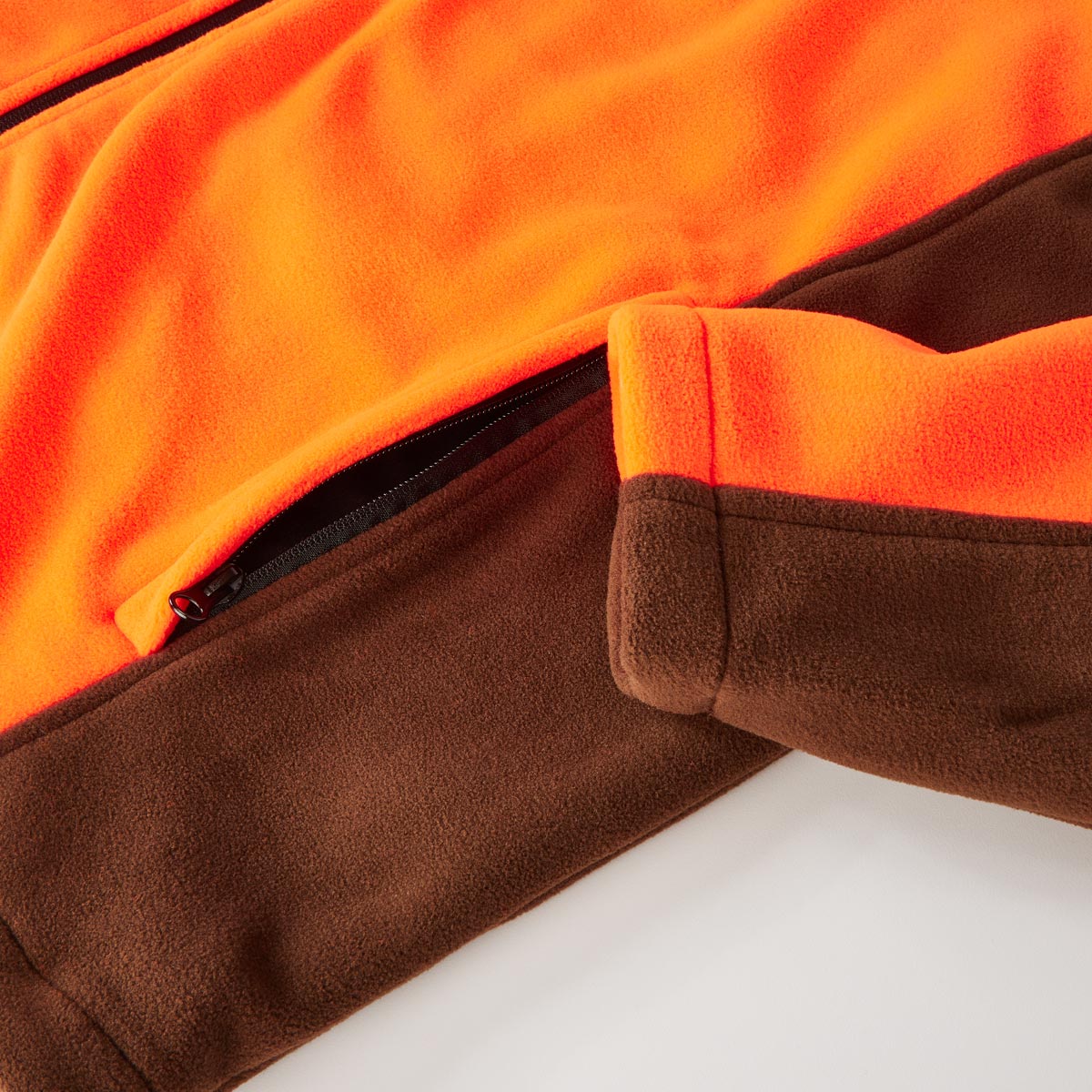 Hubertus Fleecejacke orange