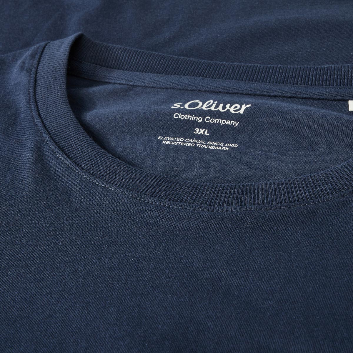 s.Oliver T-Shirt mit Print Farbe dunkelblau Größe: 4XL günstig online kaufen