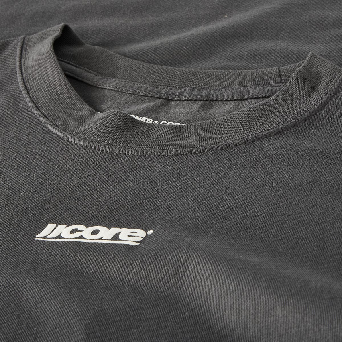 Jack&Jones T-Shirt mit Print auf Vorder- und Rückseite dunkelgrau