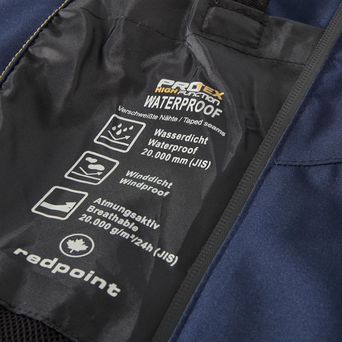 Redpoint Leichte Softshelljacke, wind- und wasserdicht dunkelblau