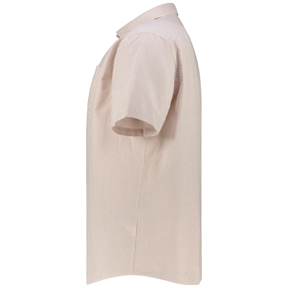 Pfundskerl Freizeithemd in Seersucker-Qualität beige