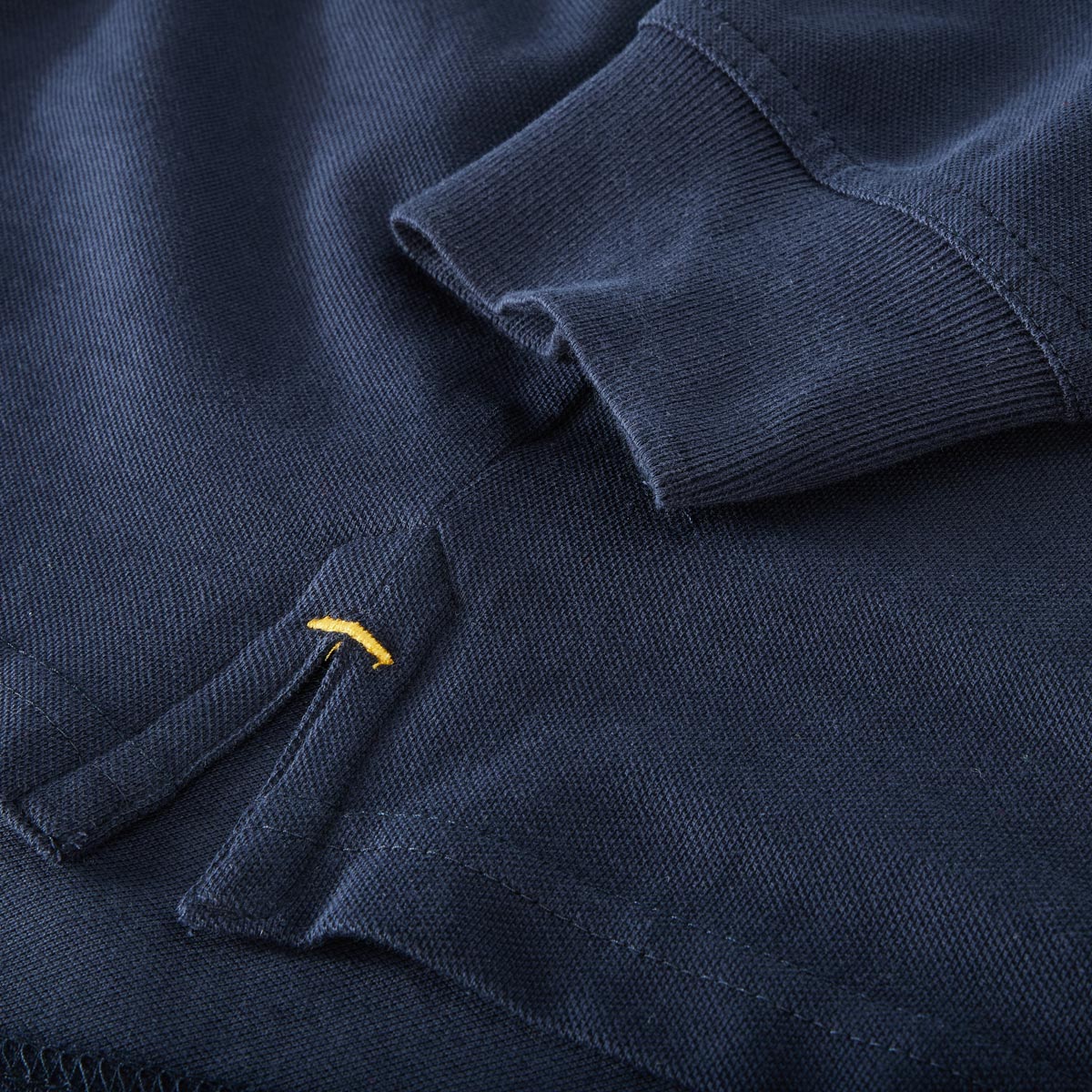 Redfield Poloshirt mit Label-Patch dunkelblau