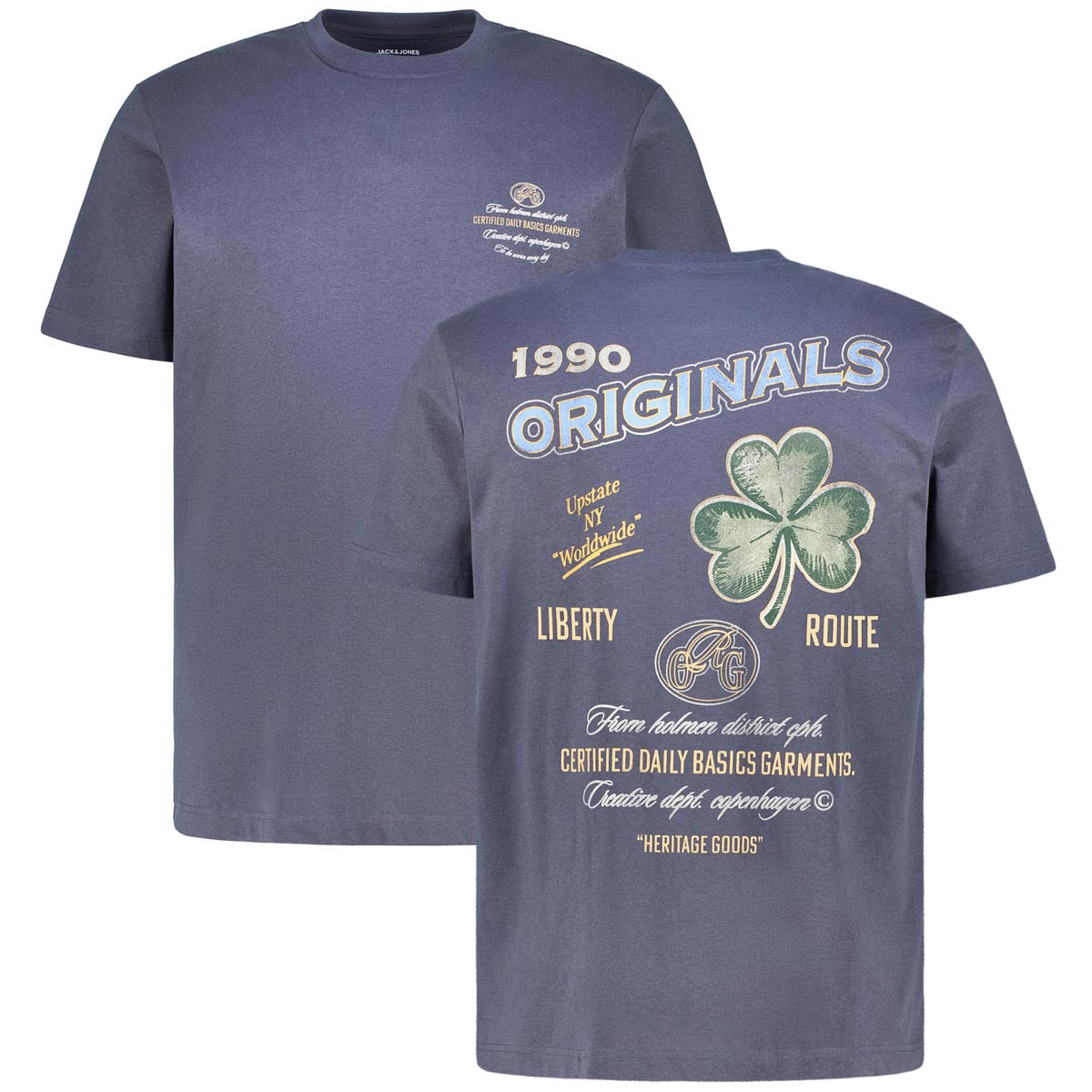 T-Shirt mit Print auf Vorder- und Rückseite