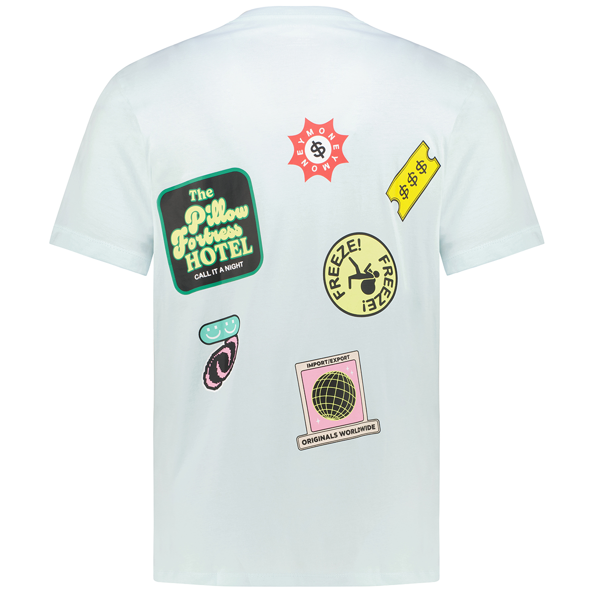 Jack&Jones T-Shirt mit Print auf Vorder- und Rückseite mint