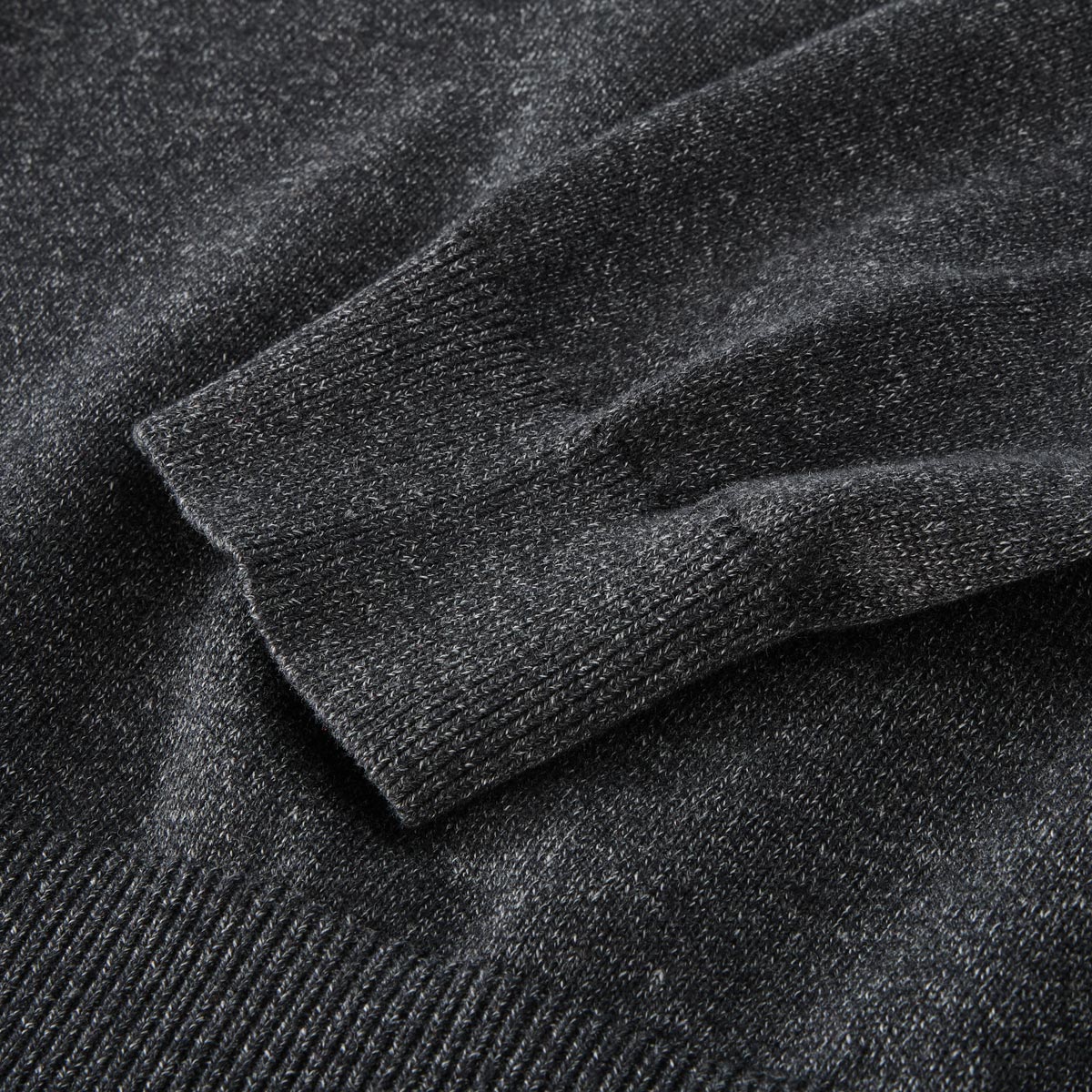 CASA MODA Strickpullover aus Baumwolle anthrazit