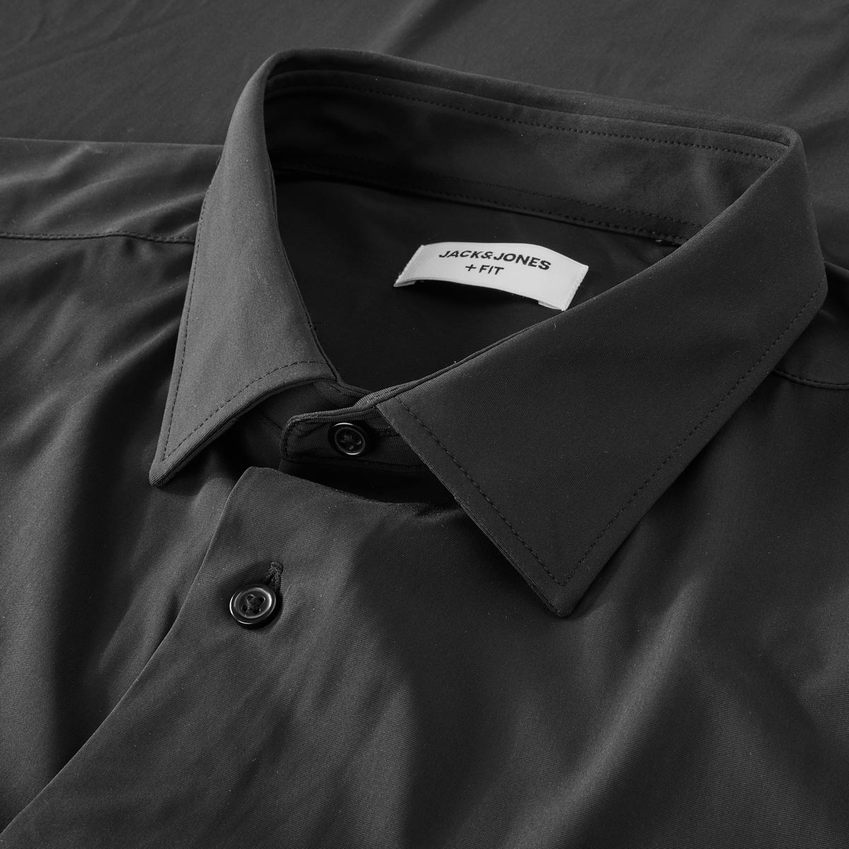 Jack&Jones Freizeithemd mit Stretch schwarz